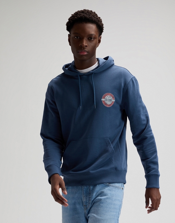 Bluza Męska Lee Circle Lee Hoodie Orion Blue 112378756