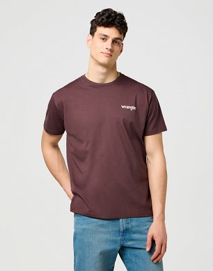 Koszulka Męska Wrangler Vintage Tee Mahogany 112371468