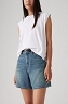 Szorty Damskie Levi`s® High Rise Baggy Linen+ Denim Stop Flaxing Short A9311-0017