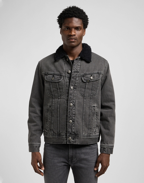 Kurtka Męska Lee Sherpa Jacket Deep Obsidian 112370427