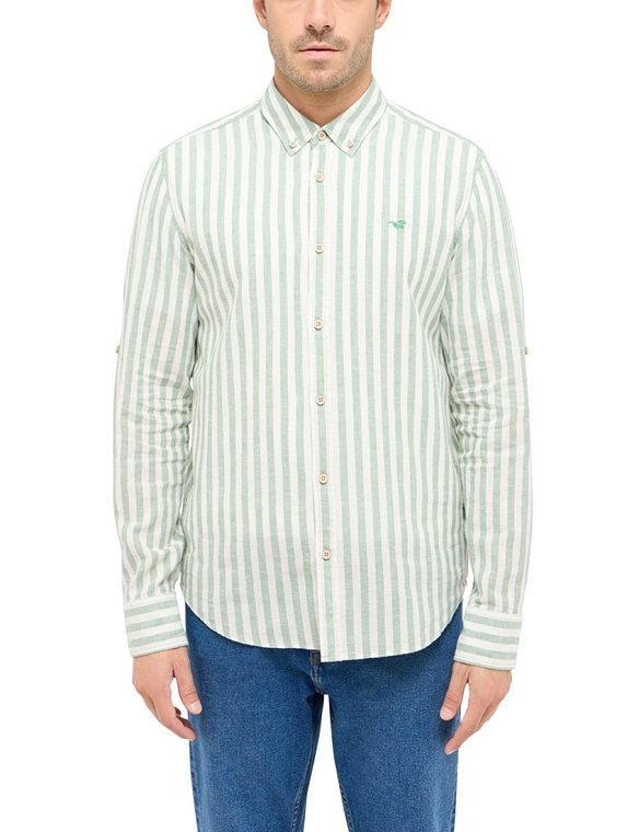 Koszula Męska Mustang Style Rawlins Green Bold Stripe 1016249-12709