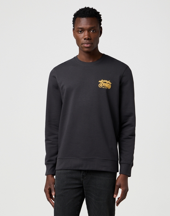 Bluza Męska Wrangler Americana Crew Faded Black 112371648