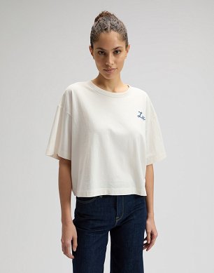 Koszulka Damska Lee Good Day Lee Ecru 112377770