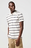 Koszulka Męska Wrangler Stripe Polo Shirt White 112362828