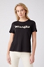T-shirt Damski Wrangler Regular Tee Faded Black W7N4GHXV6