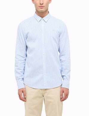 Koszula Męska Mustang Style Rawlins Blue Fine Stripe 1016472-12733