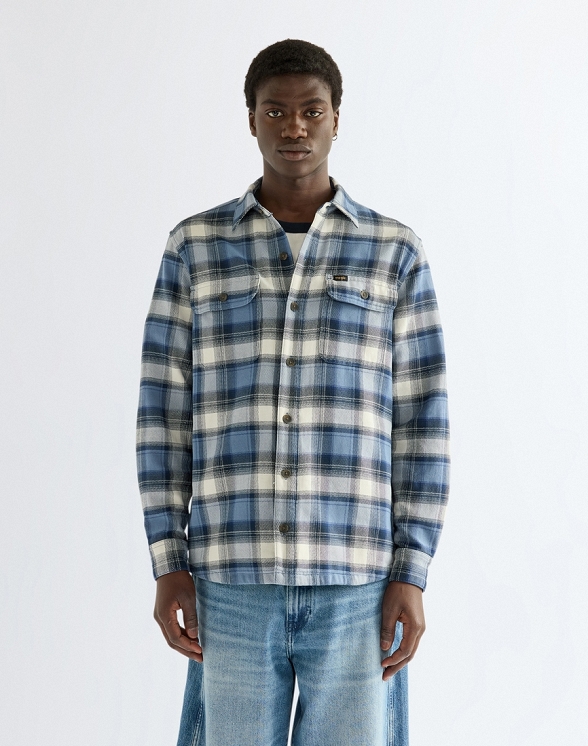 Koszula Męska Wrangler Western Utility Shirt Bering Sea 112386998