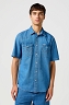 Koszula Męska Wrangler Ss Western Shirt Mid Wash 112362743