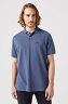 Polo Męskie Wrangler Ss Polo Tee Vintage Indigo 112350460