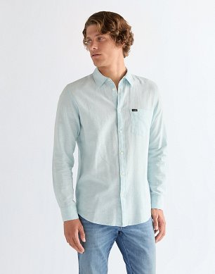 Koszula Męska Wrangler 1 Pkt Shirt Forget Me Not 112378039
