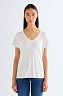 Koszulka Damska Wrangler Easy V Neck Bright White 112378066