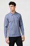 Koszulka Męska Wrangler Ls Polo Shirt Grisaille 112371396