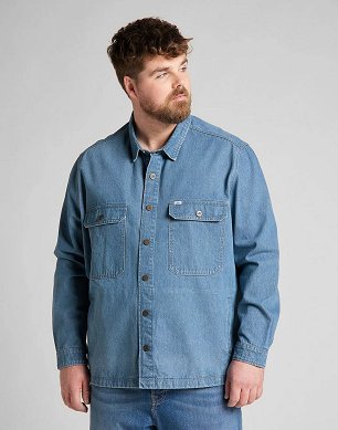 Koszula Męska Lee Workwear Overshirt Grey Bala L68DMMOJ