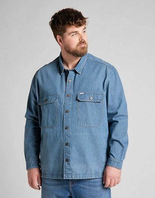 Koszula Męska Lee Workwear Overshirt Grey Bala L68DMMOJ