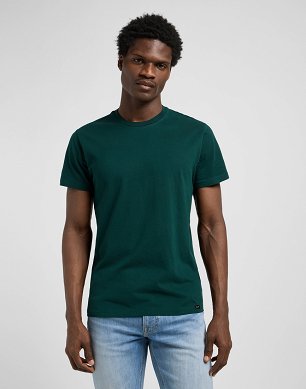 Koszulka Męska Lee Twin Pack Crew Jade Forest Mood Indigo 112372361
