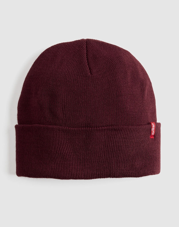 Czapka Levi`s® Slouchy Red Tab Beanie Tawny Port D7543-0018
