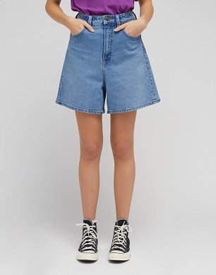 Szorty Damskie Lee Stella Short Mid Wash L37EHGC05