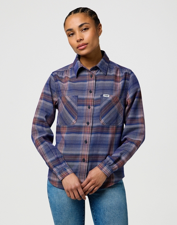 Koszula Damska Wrangler Femme Western Shirt Earth Red 112370788