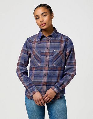 Koszula Damska Wrangler Femme Western Shirt Earth Red 112370788
