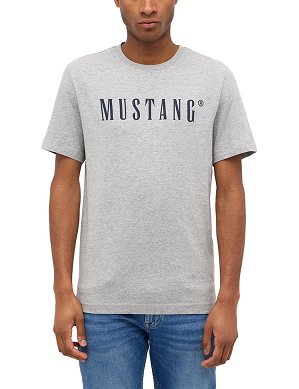 Koszulka Męska Mustang Style Austin Mid Grey Melange 1014695-4140