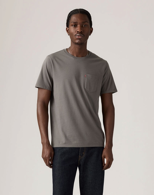 T-shirt Męski Levi`s® Ss Classic Pocket Tee Smoked Pearl Jersey 19342-0441