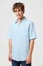 Koszula Męska Wrangler Ss 1 Pkt Shirt Dream Blue 112352188