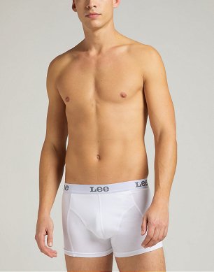Bokserki Męskie Lee 2 Pack Trunk In White LP03CK12