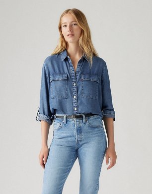 Koszula Damska Levi`s® Doreen Lightweight Utility Shirt In Patches 2 A7467-0009