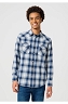 Koszula Męska Wrangler Western Shirt Blue Shadow 112357398