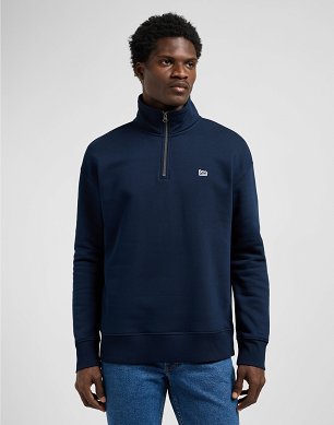 Bluza Męska Lee Half Zip Sws Rivet Navy 112371840