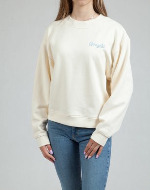 Bluza Damska Wrangler Crew Sweatshirt Vanilla Ice W6XAHYC11