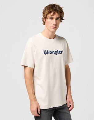 Koszulka Męska Wrangler Logo Tee White 112350523