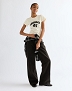 Koszulka Damska Wrangler Shrunken Band Tee Egret 112388435