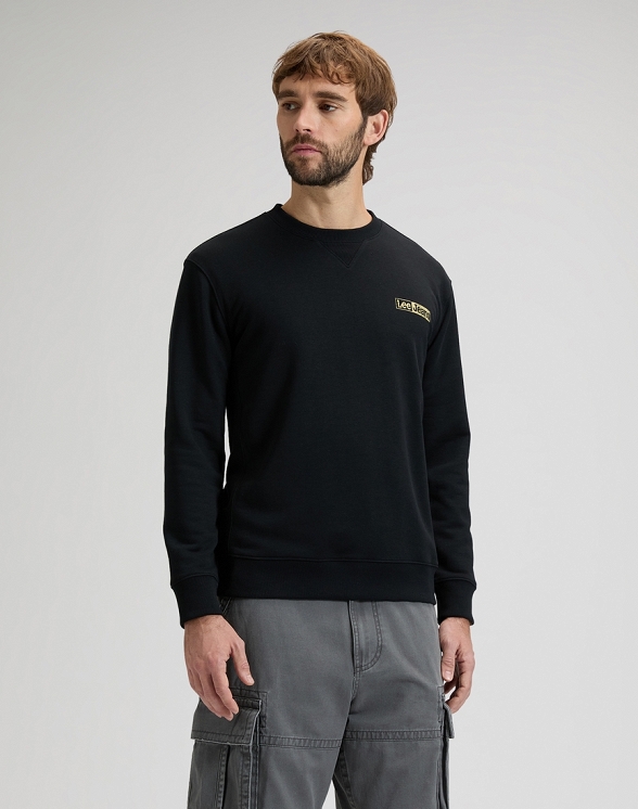 Bluza Męska Lee Small Logo Sws Black 112378757