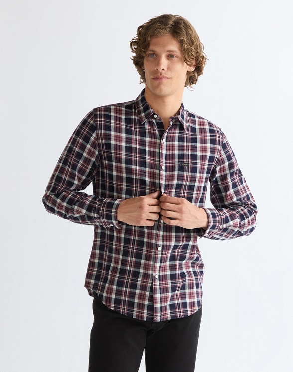 Koszula Męska Wrangler 1 Pkt Shirt Rose Indigo 112386952