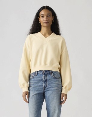Bluza Damska Levi`s® Vintage Vneck Sweatshirt Womens Rutabaga Brushed Fleece 005IF-0005