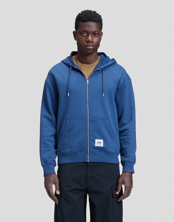 Bluza Męska Lee Workwear Full Zip Insignia Blue 112386605
