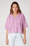 Koszula Damska Wrangler Oversized Resort Shirt Smokey Grape W5T3LGP15