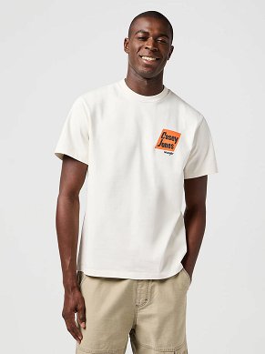 Koszulka Męska Wrangler Cj Graphic Tee Vintage White 112362802