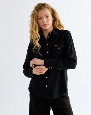 Koszula Damska Wrangler Heritage Shirt Winter Opal 112386776