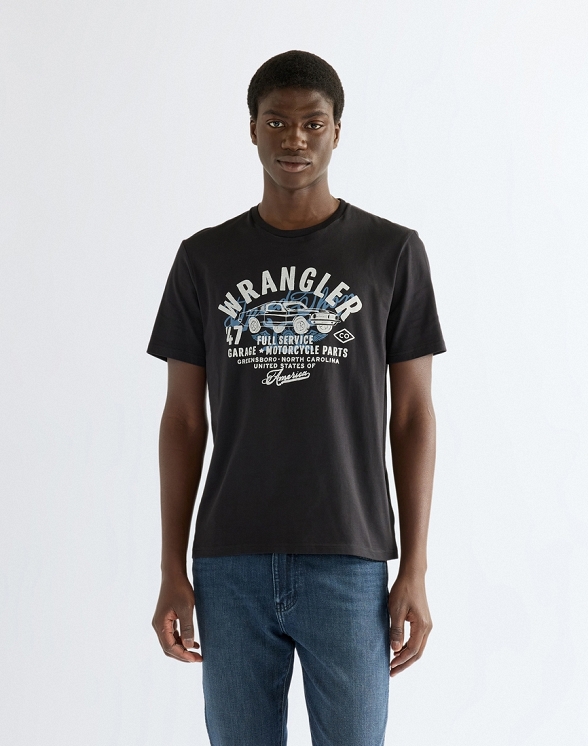 Koszulka Męska Wrangler Americana Tee Black Beauty 112387021
