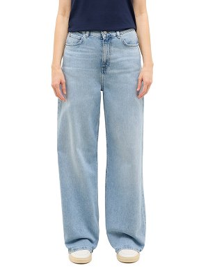Spodnie Damskie Mustang Style Luise Wide Denim Blue 1016553-5000-211