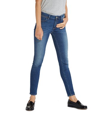 Spodnie Damskie Wrangler Skinny Authentic Blue W28KX785U