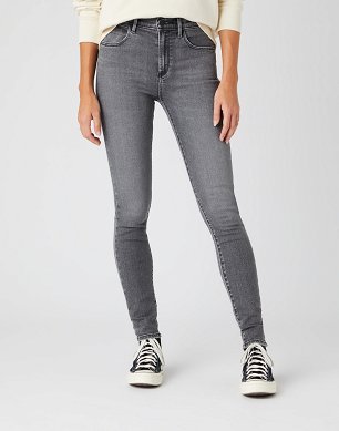 Spodnie Damskie Wrangler High Rise Skinny Vintage Grey W27HDH41N