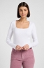 Koszulka Damska Lee Ls Square Neck Bright White 112370952