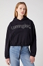 Bluza Damska Wrangler Drawhem Hoodie Black W6R8IQ100
