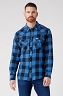 Koszula Męska Wrangler Ls Western Shirt Federal Blue W5566VB01