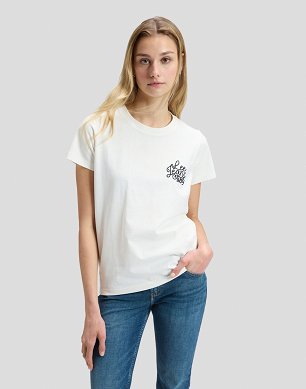 Koszulka Damska Lee Lee 89 Tee Ecru 112385655