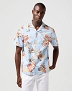 Koszula Męska Wrangler Ss Resort Shirt Blue Floral 112362761