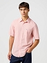 Koszula Męska Wrangler Ss 1 Pkt Shirt Silver Pink 112362676